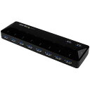 ■StarTech USBハブ/USB 3.0/USB-A - 10x USB-A/ACアダプター付属/ブラック〔品番:ST103008U2C〕【4892525...