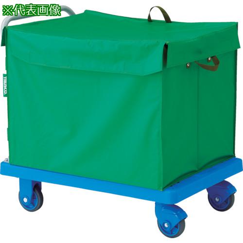 ■TRUSCO 樹脂台車 グランカート サイレント 蓋付ハンドトラックボックス付 718X4〔品番:TPX702THB〕【4..