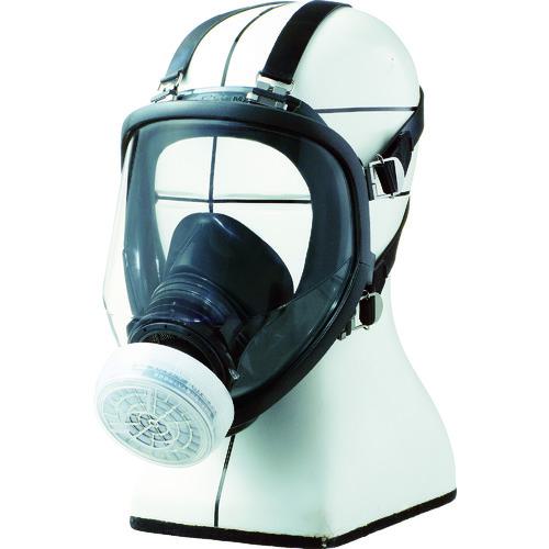 ■シゲマツ 直結式小型防毒マスク(全面形) GM166(M)(00252)〔品番:GM166〕【4896149:0】[店頭受取不可]