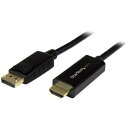 ■StarTech ディスプレイ変換ケーブル/DP 1.2 - HDMI 1.4/3m/4K30Hz/BK〔品番:DP2HDMM3MB〕【4928222:0】[...