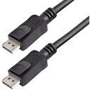 ■StarTech DisplayPort 1.2ケーブル/5m /4K60Hz /VESA認証/ブラック〔品番:DISPL5M〕【4929765:0】[法人・...