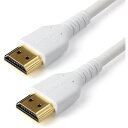 ■StarTech HDMI 2.0ケーブル/1m/4K60Hz/強化アラミド繊維/オス・オス/WT〔品番:RHDMM1MPW〕【4931410:0】[法人・事...