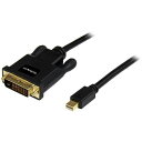 ■StarTech ディスプレイ変換ケーブル/mDP - DVI-D/91cm/1080p/パッシブ/BK〔品番:MDP2DVIMM3B〕【4932905:0】...