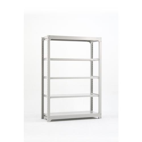 ■双福鋼器 中量ボルトレスラック 300kg 2400×1500×700 天地6段 単体 ホワイトグレー〔品番:MBL85K6SW〕【4936076:0】[法人・事業所限定][外直送元][店頭受取不可] [3]