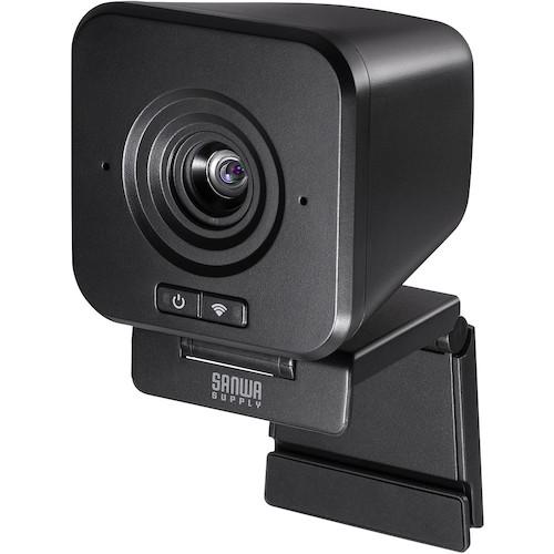 ■SANWA ワイヤレスWEBカメラ〔品番:CMSV65BK〕【5010224:0】[法人・事業所限定][外直送元][店頭受取不可]