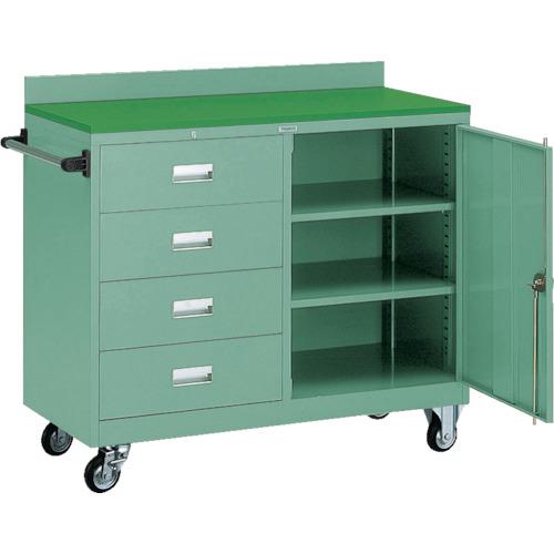 ■TRUSCO 大型ツールワゴン 1160X550XH1080 引出4段付〔品番:NTS509〕【5014204:0】[法人・事業所限定][直送元][店頭受取不可]