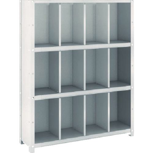 ■TRUSCO スチール製区分棚 KC型 コボレ止めなし 889X264XH1102 4列3段〔品番:KC4031〕【5041431:0】[法人・事業所限定][直送元][店頭受取不可]