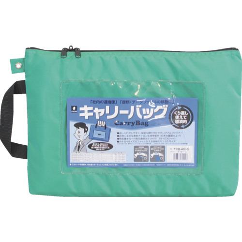■MIWAX ホースマン キャリーバッグ A4 マチなし グリーン〔品番:CB400G〕【5063483:0】[店頭受取不可]