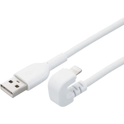 ■エレコム USB-A to Lightningケーブル U字 なめらか 2.0m ホワイト〔品番:MPAUALU20WH〕【5072316:0】[法人・事業所限定][外直送元][店頭受取不可]