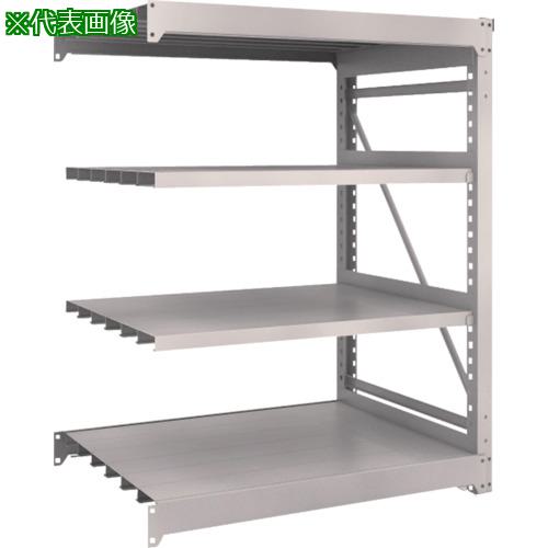 ■TRUSCO スチールラック M10型重量棚 1200X900XH1500 4段 連結 ネオグレー〔品番:M105494B〕【5081343:0】[法人・事業所限定][直送元][店頭受取不可]
