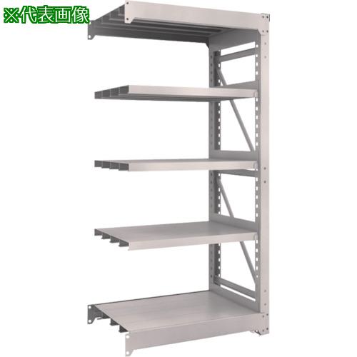 ■TRUSCO スチール製重量ボルト式棚 M10型 W900×D620×H1815 5段 連結 ネオグレー〔品番:M106365B〕【5081637:0】[法人・事業所限定][直送元][店頭受取不可]