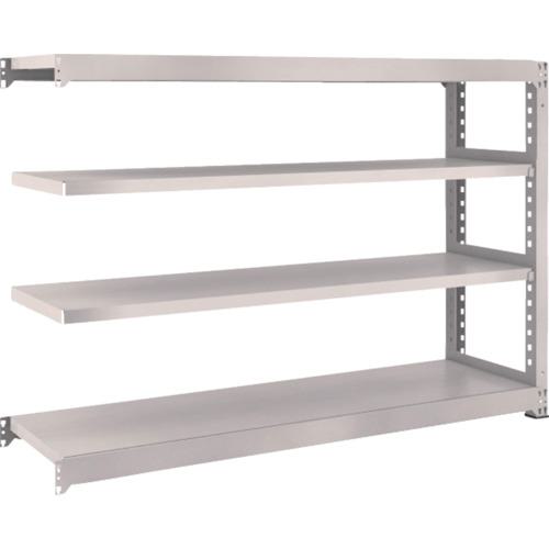 ■TRUSCO スチールラック M3型中量棚 1800×471×H1200 4段 連結 ネオグレー〔品番:M34654B〕【5084881:0】[直送DS][店頭受取不可]