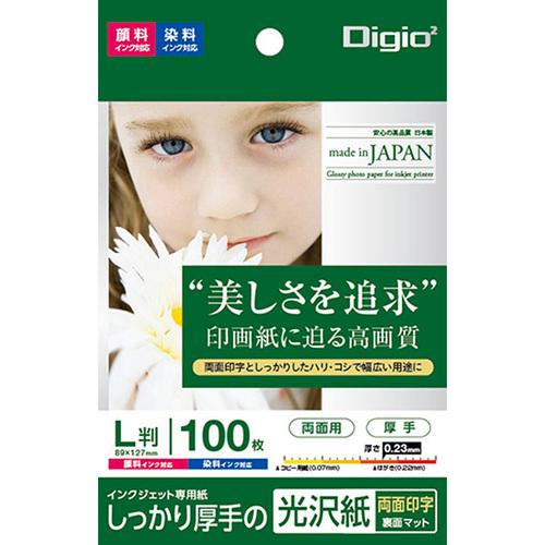 ■ナカバヤシ インクジェット用紙 光沢紙PX 厚手 L 100枚〔品番:JPPXLS100〕