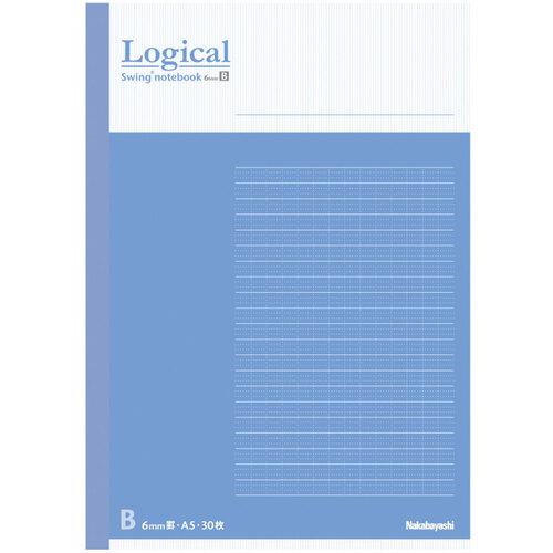 ■ナカバヤシ FSC-MXロジカルノートA5 B罫30枚ブルー《10冊入》〔品番:COCA501B〕【5093598×10:0】[送料別途見積り][掲外取寄][店頭受取不可]