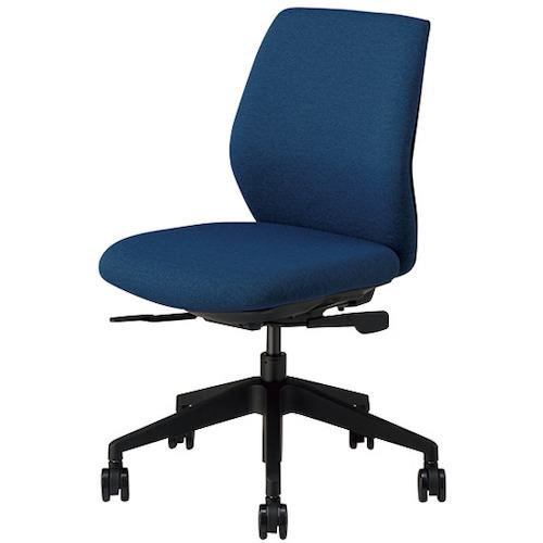 ■NAIKI ワークチェアー(肘なし) NCE型/背・座:ブルー/布張り(防炎)〔品番:NCE510FPBL〕【5096169:0】[送料別途見積り][法人・事業所限定][外直送][店頭受取不可]