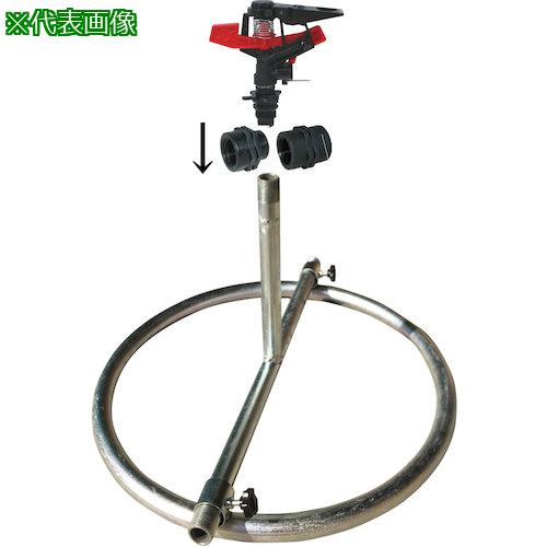■IWA スプリンクラーセット 鉄製 折り畳み円形スタンド(樹脂製 万能スプリンクラー付き)〔品番:52SPP4PESA20SS〕【5100683:0】[送料別...