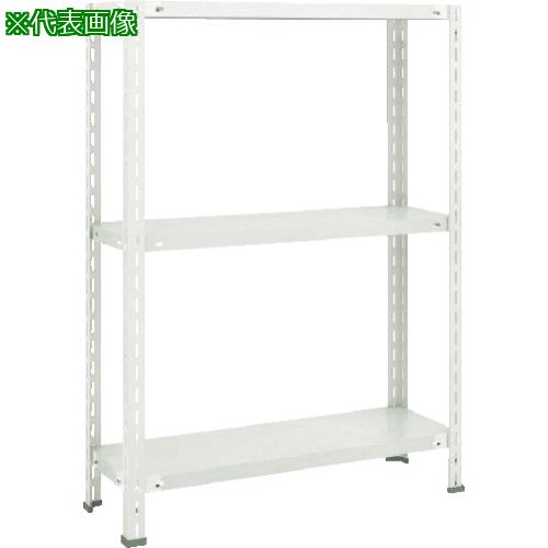 ■TRUSCO スチールラック 軽量棚 中棚ボルトレス型1200X600X1200 3段 ネオグレー〔品番:L44W13〕【5108152:0】[直送DS][店頭受取不可]