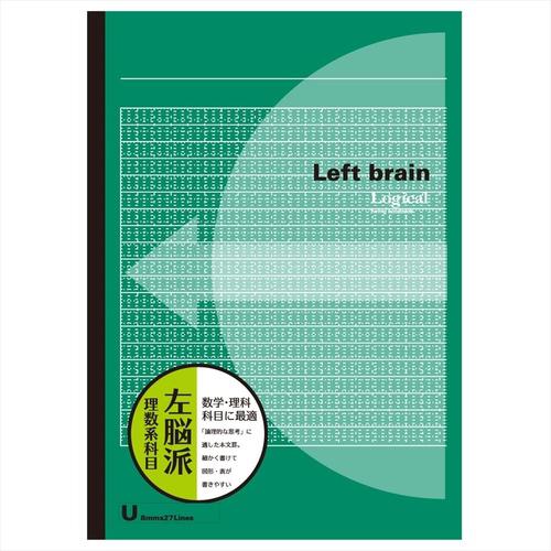 ■ナカバヤシ ロジカルブレインU罫8ミリ/B5/30枚/グリーン《10冊入》〔品番:B548UG〕【5109338×10:0】[送料別途見積り][掲外取寄][店頭受取不可]