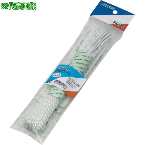 ■TRUSCO ナイロンロープ 3つ打 線径4mmX長さ10m〔品番:R410N〕【5112664:0】[店頭受取不可]