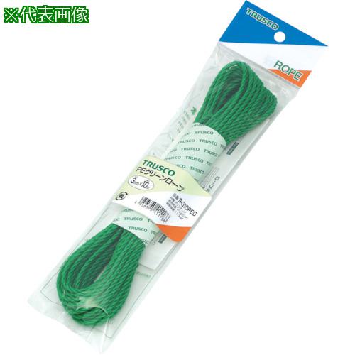 ■TRUSCO PEグリーンロープ 3つ打 線径6mmX長さ10m〔品番:R610PEG〕【5113016:0】[店頭受取不可]