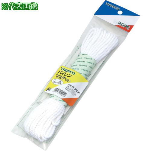 《メーカー》トラスコ中山（株）《品番》R-510P《特長》●軽くて柔らかく、扱いやすいです。《用途》●荷物などの識別。●テント、タープの張り綱。●店舗内の指示板吊り下げ用。《仕様》●色:白●線径(mm):5●長さ(m):10●包装形態:袋入●ロープの打ち方:3打ち《仕様2》●3つ打《原産国（名称）》日本《材質／仕上》●ポリプロピレン（PP）《セット内容／付属品》《注意》《JANコード》4989999192766《本体質量》120.0gTRUSCO　パイレンカラーロープ　3つ打　線径5mmX長さ10m　白〔品番：R-510P〕[注番:5113130][本体質量：120.0g]《包装時基本サイズ：280.00×70.00×33.00》〔包装時質量：112.0g〕分類》梱包用品》シート・ロープ》ロープ☆納期情報：取寄管理コード(006) メーカー直送品 (欠品の場合有り)