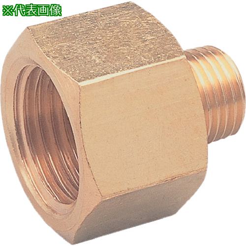 ■ASOH 異径内外ソケット PT1/4外×PT1/8内〔品番:NF1021〕【5156611:0】[店頭受取不可]