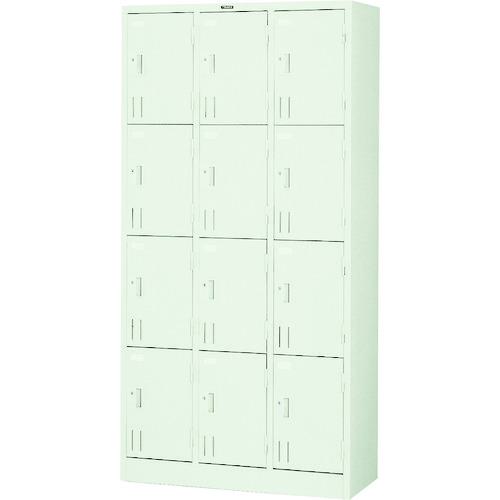 ■TRUSCO 多人数用ロッカー12人用 900X380XH1790 シリンダ錠式〔品番:SVG12A〕【5208831:0】[法人・事業所限定][直送元][店頭受取不可]