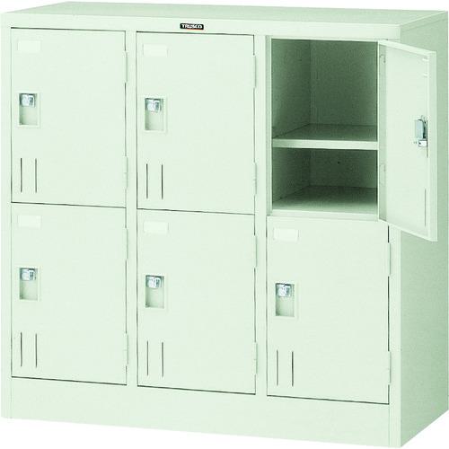 ■TRUSCO 多人数ロッカー6人用 900X415XH880 南京錠式〔品番:SHG6B〕【5208891:0】[法人・事業所限定][直送元][店頭受取不可]
