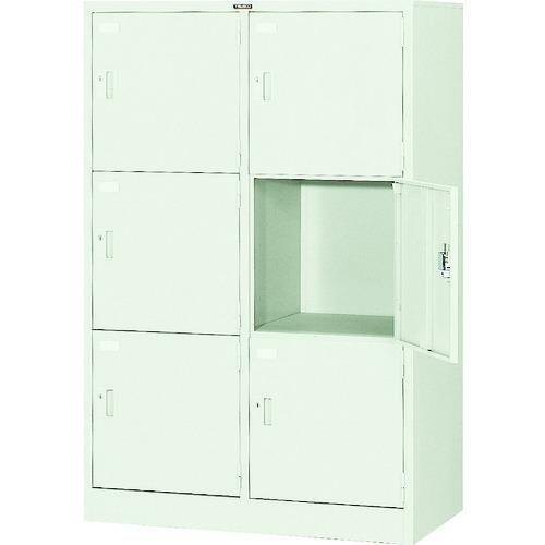 ■TRUSCO 多人数用ロッカー6人用 900X515XH1373 シリンダ錠式〔品番:SVG6LA〕【5208904:0】[法人・事業所限定][直送元][店頭受取不可]