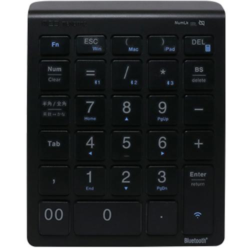 ■MCO Bluetooth5.0対応 ワイヤレステンキー〔品番:TENBT02BK〕【5211187:0】[送料別途見積り][掲外取寄..