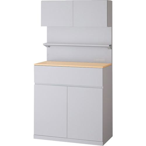 ■NAIKI カフェキャビネット CF型 天板:シルクウッド/本体:クリアーホワイト〔品番:CF0918BTPWS〕【5235920:0】[送料別途見積り][法人・事業所限定][直送][店頭受取不可]