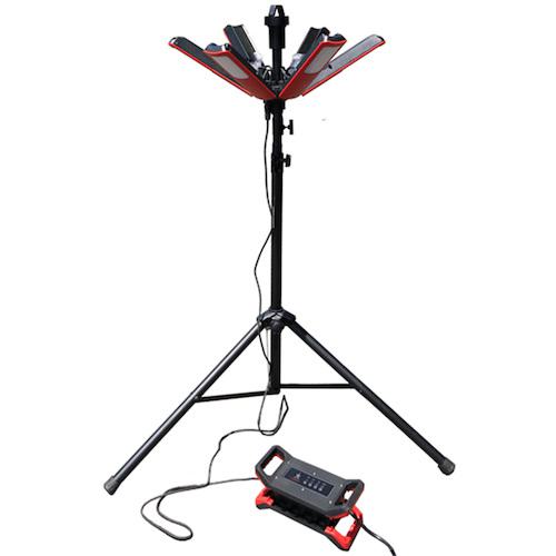 ■グリーンクロス KYフラワーライト ACコンセント仕様 三脚3m〔品番:6300037567〕【5237502:0】[送料別..