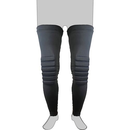 ■カジメイク 8868 ニープロテクションレッグカバーロング ブラック L〔品番:886891L〕【5237666:0】[送料別途見積り][掲外取寄][店頭受取不可]
