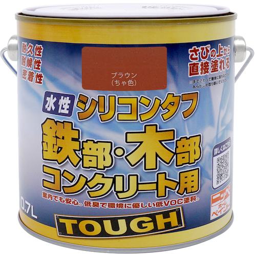 ■ニッぺ 水性シリコンタフ ブラウン 0.2L〔品番:4976124093135〕【5239291:0】[送料別途見積り][掲外取..