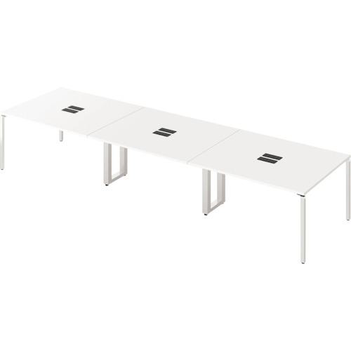 ■NAIKI ビティーミーティングテーブル〔品番:BTMP4212HWH〕【5248535:0】[送料別途見積り][法人・事業所限定][外直送][店頭受取不可]