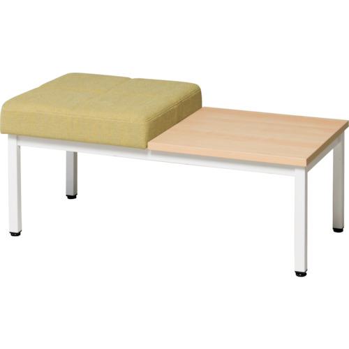 ■弘益 ロビーチェア天板付〔品番:ASOL02TWGN〕【5248588:0】[送料別途見積り][法人・事業所限定][外直送][店頭受取不可]