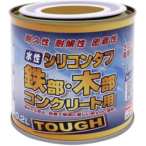 ■ニッぺ 水性シリコンタフ ライトカーキー 0.2L〔品番:4976124093432〕【5251841:0】[送料別途見積り][..