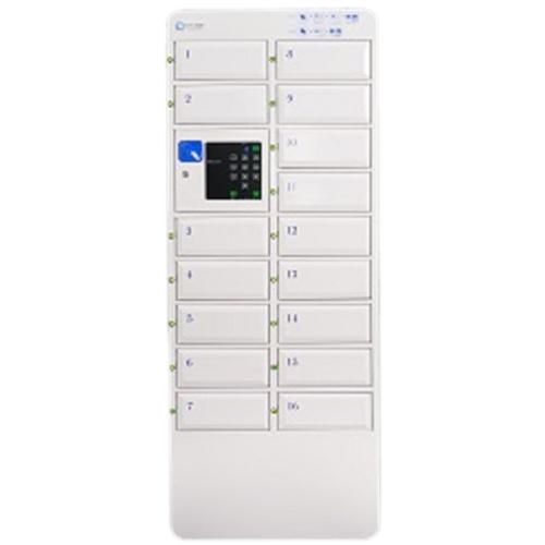 ■仁張 ICカードタッチレスロッカー スタンダードスタイル ホワイト 675×300×1700〔品番:NTLS16〕【5252813:0】[送料別途見積り][法人・事業所限定][外直送][店頭受取不可]