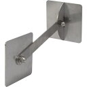 ■ティーエフサービス ステンレス製転倒防止可動式粘着金具 壁用 正方形75×75×150mm 1個入り 強度約150kg〔品番:IRS7575150〕【5252...