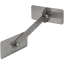 ■ティーエフサービス ステンレス製転倒防止可動式粘着金具 壁用 長方形100×40×100mm 1個入り 強度約100kg〔品番:IRT1040100〕【525...