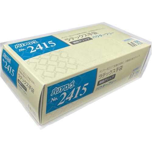 ホームセンターバロー　楽天市場店の■バリアローブ ラテックス手袋繊細グリップパウダーフリーM(100枚入)〔品番:NO.2415M〕【5260954:0】[店頭受取不可]｜アングル2