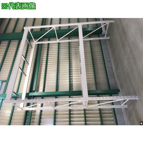 ■双福鋼器 パレットラック 1000kg 3000×2700×1200 ビーム2段 単体 ホワイトグレー〔品番:GP13027D122TW〕【5260406:0】[送料別途見積り][法人・事業所限定][外直送][店頭受取不可]