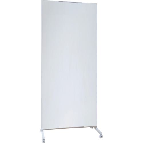 ■日本住器工業 キャスター付き大型ミラー 幅80cm〔品番:HMM80CPWH〕【5273767:0】[送料別途見積り][法人・事業所限定][直送][店頭受取不可](3)