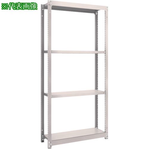■TRUSCO スチールラック M1.5型軽中量棚 1160X295XH2100 4段単体 ネオグレー〔品番:M1.57434〕【5273869:0】[店頭受取不可]