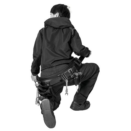 ■マック アジャストレインパンツプロ ブラックM〔品番:AS93501〕【5278482:0】[送料別途見積り][掲外取寄][店頭受取不可]