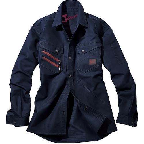 ■Jawin シャツ ネービー EL〔品番:52304011EL〕【5287919:0】[送料別途見積り][掲外取寄][店頭受取不可]