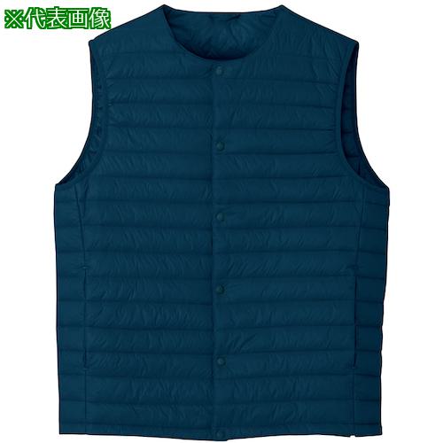 ■アイトス 防寒インナーベスト ネイビー LL〔品番:AZ9000008LL〕【5290598:0】[送料別途見積り][掲外取..