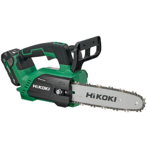■HiKOKI 18Vコードレスチェンソー ガイドバー250mm セット品〔品番:CS1825DCBC〕【5291902:0】[店頭受..