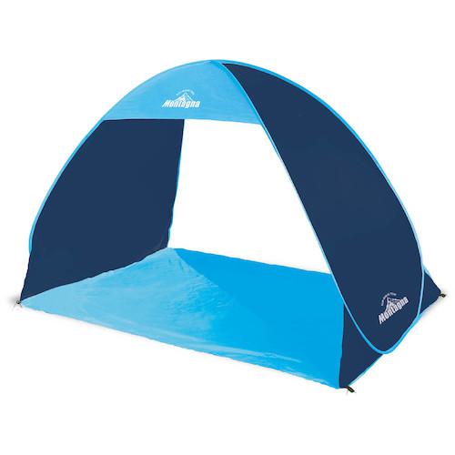 ■グリーンクロス ワンタッチメッシュサンシェードテント ブルー〔品番:6300040289〕【5292175:0】[送料..