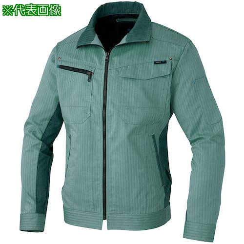 ■アイトス 長袖ブルゾン ターコイズ M〔品番:AZ60601027M〕【5292343:0】[送料別途見積り][掲外取寄][店頭受取不可]